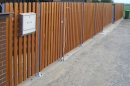 Samonosná posuvná brána a branka u RD v Bohdalově